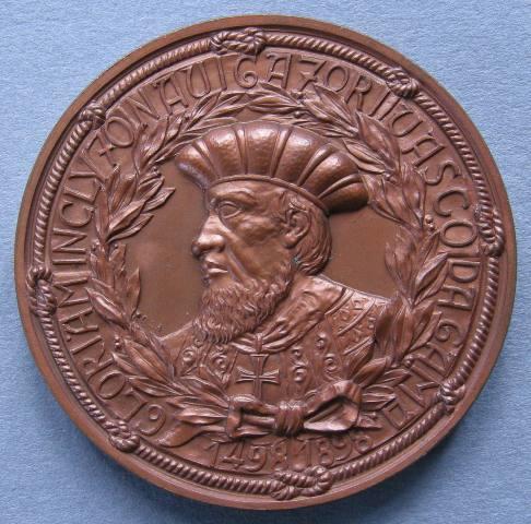 Portugal. Laudatory medal of Vasco Da Gama (1460-1524) navigator, and the 500th anniversary of the discovery of the passage to India Portugal. Laudatory medal of Vasco Da Gama (1460-1524) navigator, and the 500th anniversary of the discovery of the passage to India