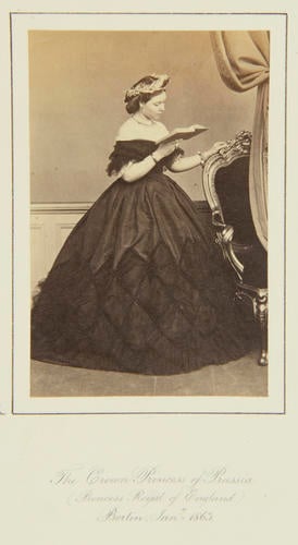 Empress Friedrich (1840-1901), when Crown Princess of Prussia, in Berlin