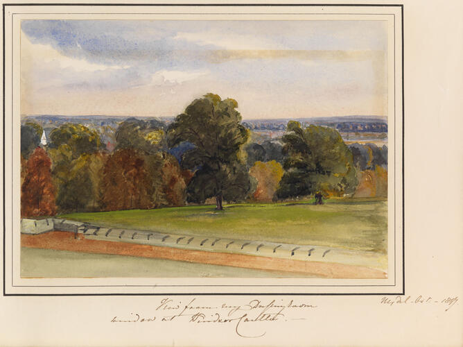 Item: View from my Dressing Room window at Windsor Castle