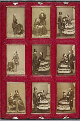 Folding portfolio containing portraits of Queen Victoria and Prince Albert Folding portfolio containing portraits of Queen Victoria and Prince Albert