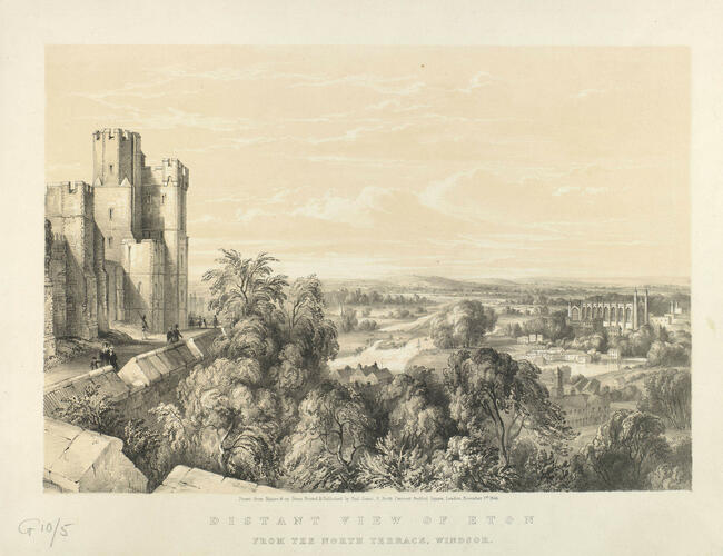 Distant view of Eton from the North Terrace, Windsor Distant view of Eton from the North Terrace, Windsor