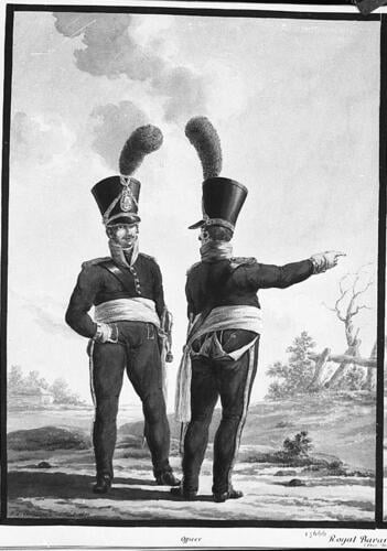 Bavarian Army. Officers, Volunteer Jägers