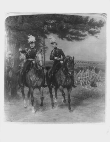 King Edward VII, when Prince of Wales, with Arthur, Duke of Connaught at Aldershot