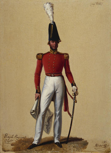 Second Captain Lewis Alexander Hall (1794-1868), Royal Engineers