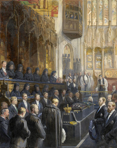 The funeral of King George V of Hanover, St George's Chapel, Windsor, 24 June 1878