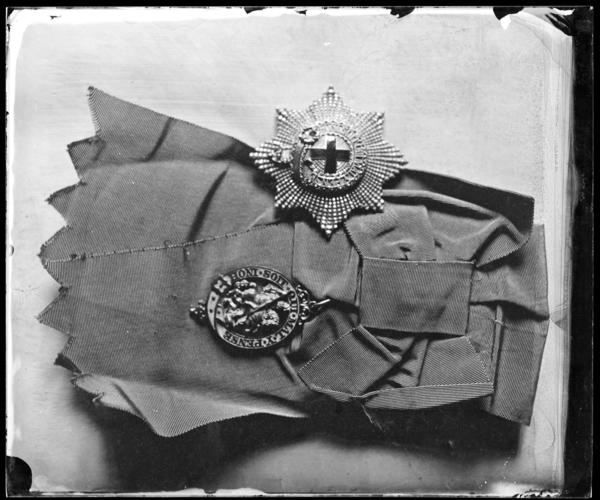 Glass plate negative of the Order of the Garter Glass plate negative of the Order of the Garter