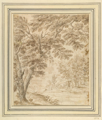 A landscape with a stream