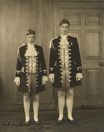 Gerald David Lascelles (1924-1998) and George Lascelles, later the Earl of Harewood (1923-2011)