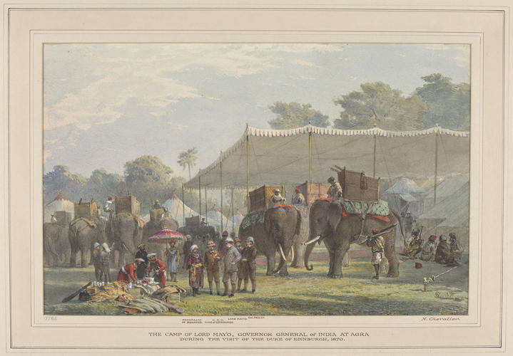 The camp of Lord Mayo at Agra