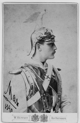 Portrait photograph of Prince Maximilian of Baden (1867-1929), 1890