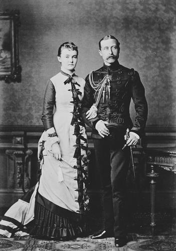 Arthur, Duke of Connaught, and Princess Louise Margaret of Prussia, 1878 [in Portraits of Royal Children Vol. 23 1878-79]
