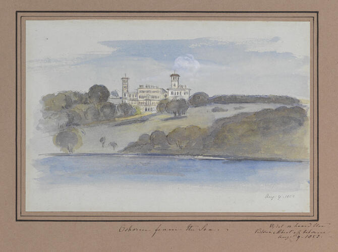Master: Queen Victoria's Sketchbook 1848-1854
Item: Osborne from the Sea