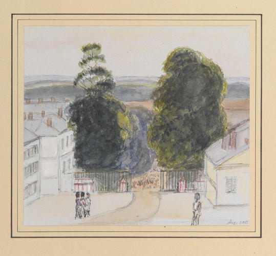 Master: Queen Victoria's Sketchbook 1855-1860
Item: View from the Château de Saint-Cloud