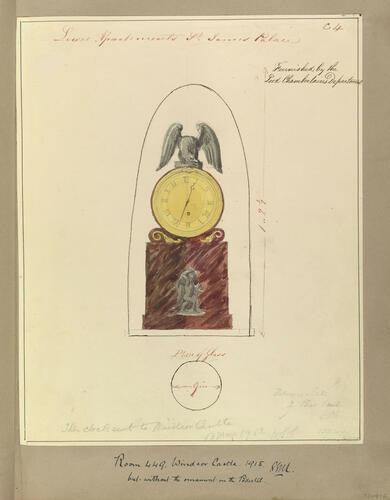 A mantel clock A mantel clock