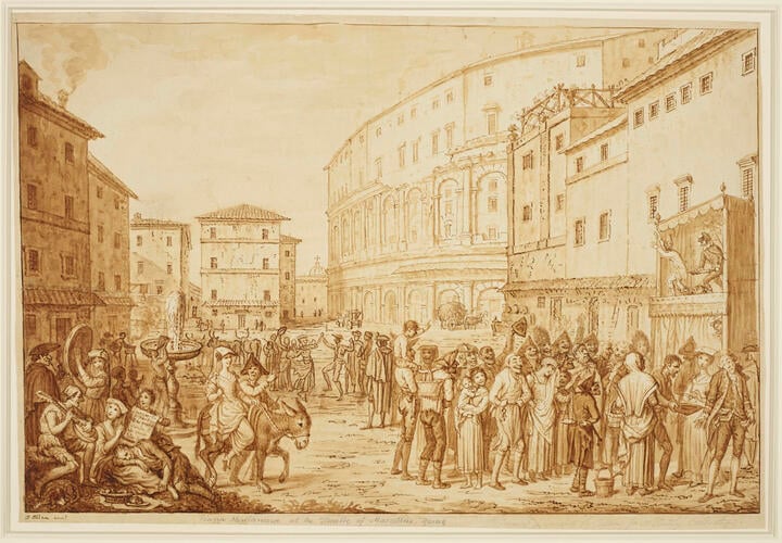 Piazza Montanara at the Theatre of Marcellus, Rome