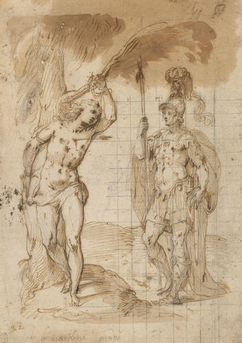 St Sebastian and a Roman soldier St Sebastian and a Roman soldier
