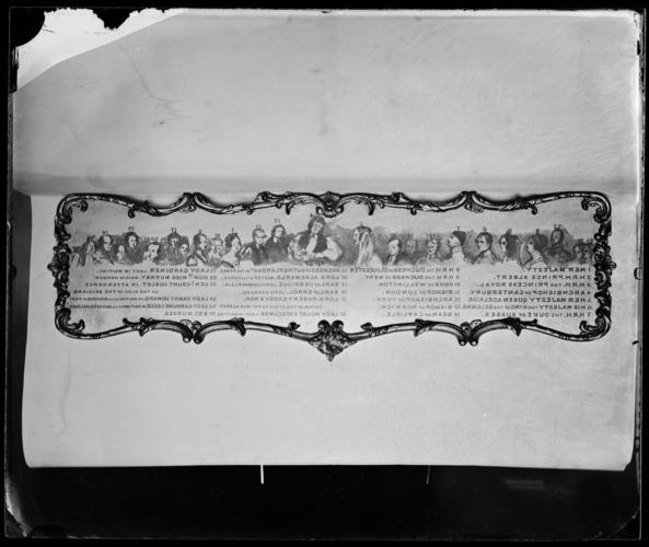 Glass plate negative of key for painting Glass plate negative of key for painting