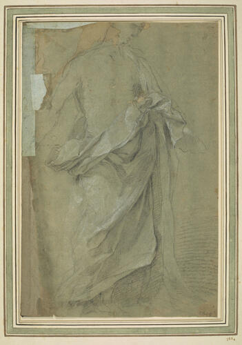 Recto: A study of a standing firgure. Verso: A study of a seated figure Recto: A study of a standing firgure. Verso: A study of a seated figure