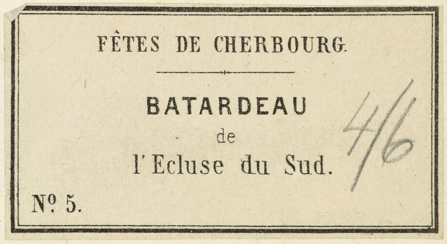 Dam of Bassin Napoleon, Cherbourg, before being blasted