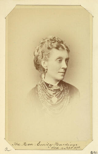 The Hon. Emily Hardinge. [Royal Household Portraits. Volume 55. ]