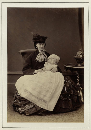 Lady Jane Spencer, Baroness Churchill and her son, Victor Spencer