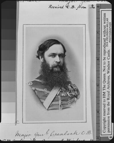 Major Genl Crealock, CB, CMG. [Portraits of officers, non-commissioned officers and privates engaged in Zululand, 1879. Ashanti and Zululand portraits, 1873 and 1879]