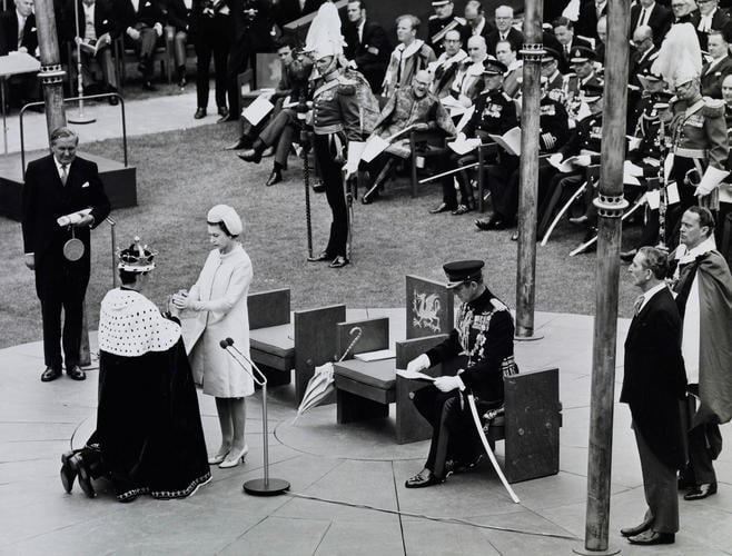 The Investiture of HRH The Prince of Wales at Caernarfon Castle, 1st July 1969