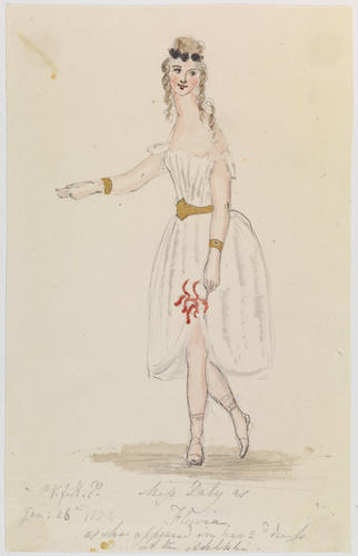 Master: PRINCESS VICTORIA SKETCHES 1
Item: Miss Daly as Fluvia as she appeared in her 2d dress at the Adelphi Master: PRINCESS VICTORIA SKETCHES 1
Item: Miss Daly as Fluvia as she appeared in her 2d dress at the Adelphi
