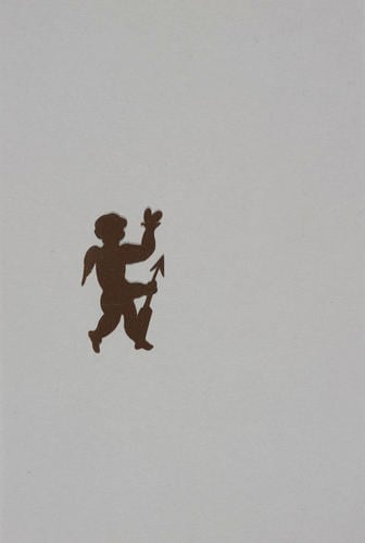 Master: A Book of cuttings made by Princess Elizabeth, daughter of George III, and by Theodore Tharp, and given by the Princess to Lady Banks
Item: Silhouette of a cherub with an arrow