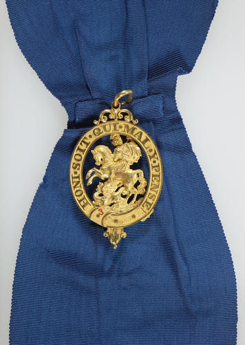 Emperor Alexander II of Russia?s investiture badge (Lesser George) of the Order of the Garter