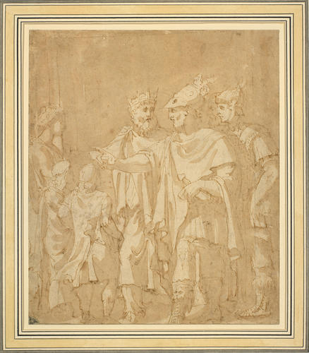 An unidentified scene from Roman history An unidentified scene from Roman history