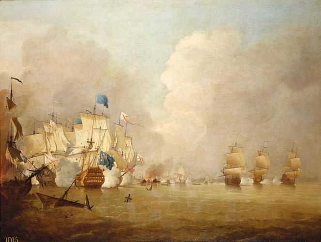 An Action between English and Spanish Ships