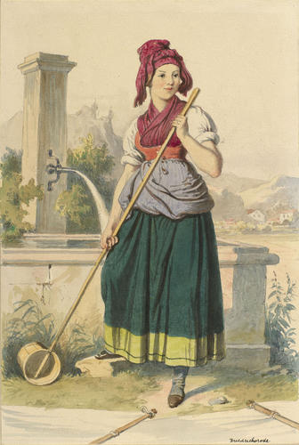 Girl from Friedrichroda, near Reinhardsbrunn Girl from Friedrichroda, near Reinhardsbrunn