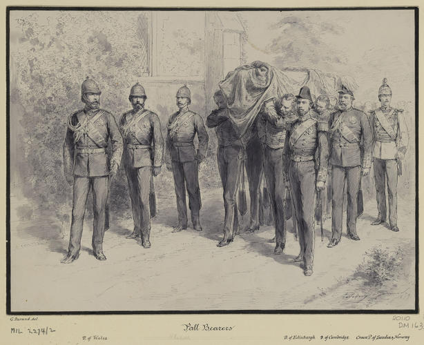 Funeral of the Prince Imperial: the Pall Bearers