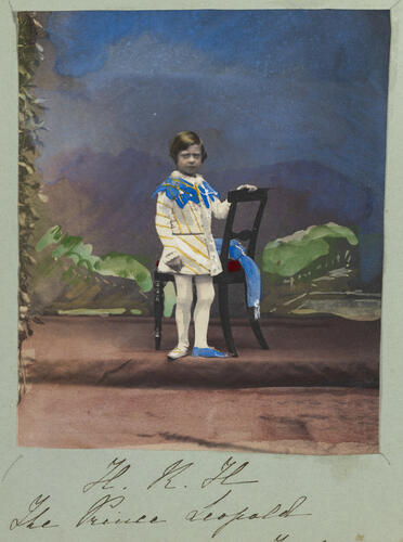 'H. R. H. The Prince Leopold in the costume of the time of Richard II' 'H. R. H. The Prince Leopold in the costume of the time of Richard II'