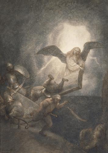 The Angel opening Christ's tomb