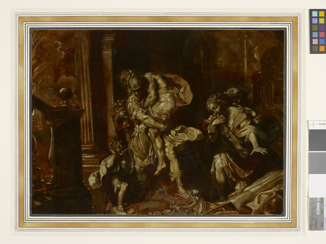 Aeneas and Anchises escaping from Troy
