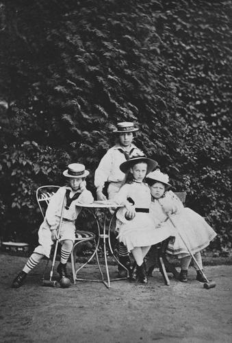 The Four Eldest Children of the Crown Prince and the Crown Princess of Prussia, August 1870 [in Portraits of Royal Children Vol. 14 1869-70]
