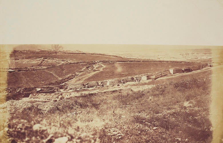 8 Gun Battery. [Crimean War photographs by Robertson]