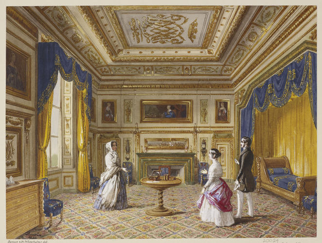 Royal visit to Louis-Philippe: bedroom of Madame Adélaide at the Château d'Eu