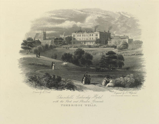 Churchill's Calverley Hotel, with the Park and Pleasure Grounds, Tunbridge Wells