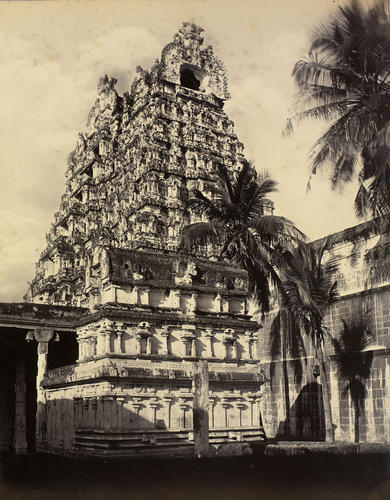 Pyramidal Tower, Madura District, Timmerally, Madras Presidency : Prince of Wales Tour of India 1875-6 Pyramidal Tower, Madura District, Timmerally, Madras Presidency : Prince of Wales Tour of India 1875-6