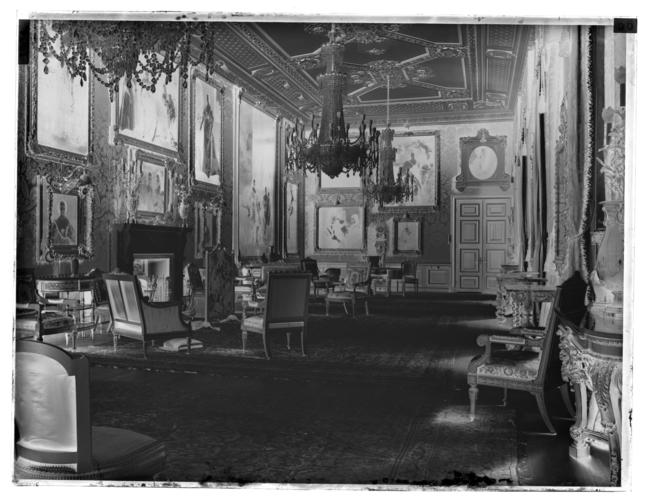 Glass plate negative: Van Dyck Room, Windsor Castle, 1904 Glass plate negative: Van Dyck Room, Windsor Castle, 1904