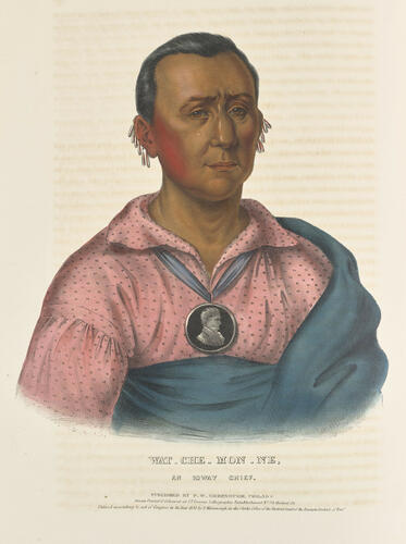 History of the Indian tribes of North America : with biographical sketches and anecdotes of the principal chiefs. Embellished with one hundred and twenty portraits from the Indian Gallery in the Department of War, at Washington ; v. 2 / by Thomas L. M'Kenney. . . and James Hall