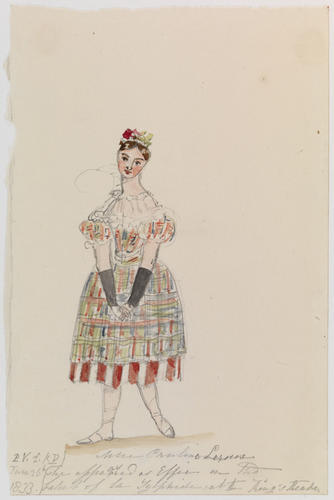Master: PRINCESS VICTORIA SKETCHES 1
Item: Mlle Pauline Leroux as she appeared as Effie in the ballet of La Sylphide at the King's Theatre Master: PRINCESS VICTORIA SKETCHES 1
Item: Mlle Pauline Leroux as she appeared as Effie in the ballet of La Sylphide at the King's Theatre