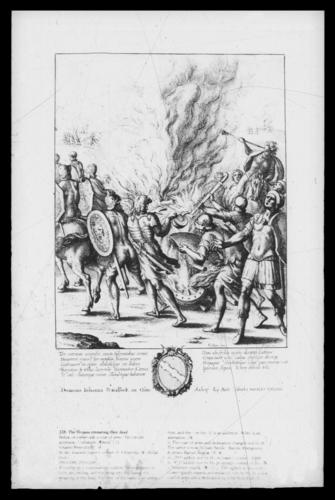 The Trojans cremating their dead