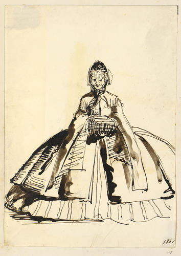 Master: Madame de Coninck's Albums: Princess Alice
Item: A female figure in nineteenth century dress