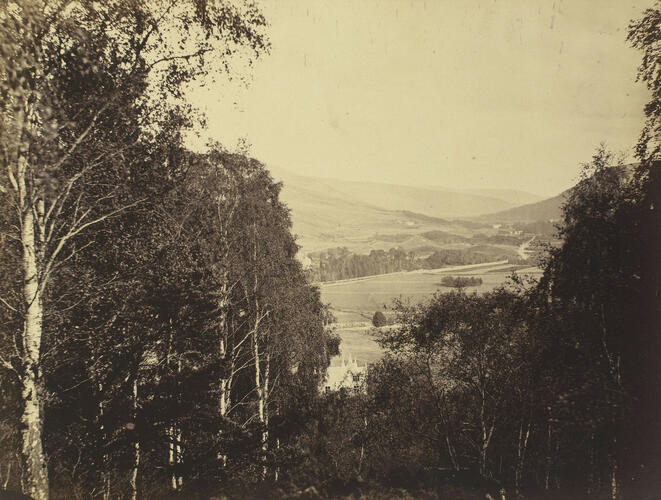 View from the Moss House on Craig Gowan, looking down the Dee towards Abergeldie View from the Moss House on Craig Gowan, looking down the Dee towards Abergeldie