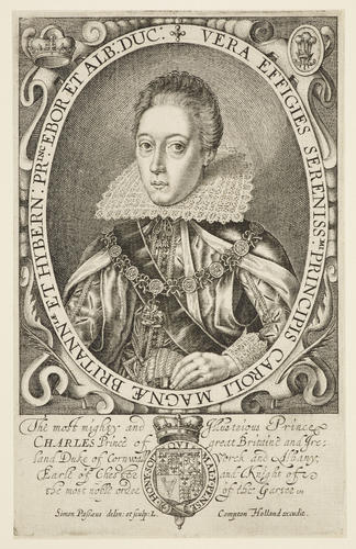 VERA EFFIGIES SERENISSMI PRINCIPIS CAROLI MAGNAE BRITANNIAE ET HYBERN: PRINC EBOR ET ALB: DUC: