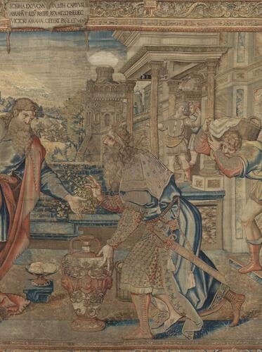 Master: The Story of Abraham Series
Item: Meeting of Abraham and Melchizedek, Genesis Ch. 14, v. 18-20 Master: The Story of Abraham Series
Item: Meeting of Abraham and Melchizedek, Genesis Ch. 14, v. 18-20